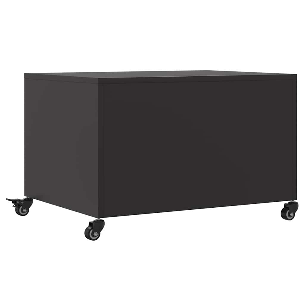Tavolino da Salotto Nero 100,5x39x72 cm in Acciaio | homemem39
