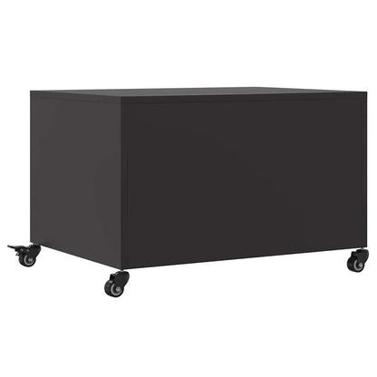 Tavolino da Salotto Nero 100,5x39x72 cm in Acciaio | homemem39