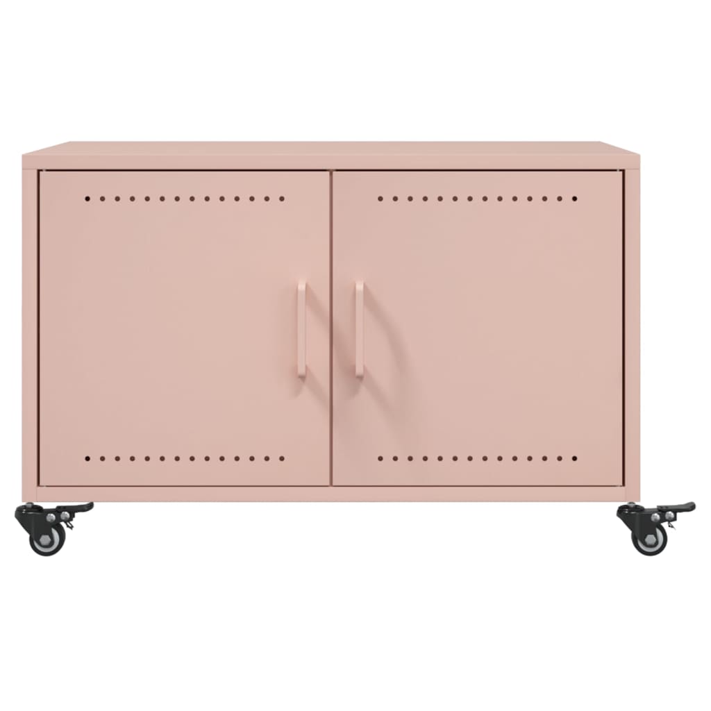 Tavolino da Salotto Rosa 100,5x39x72 cm in Acciaio | homemem39