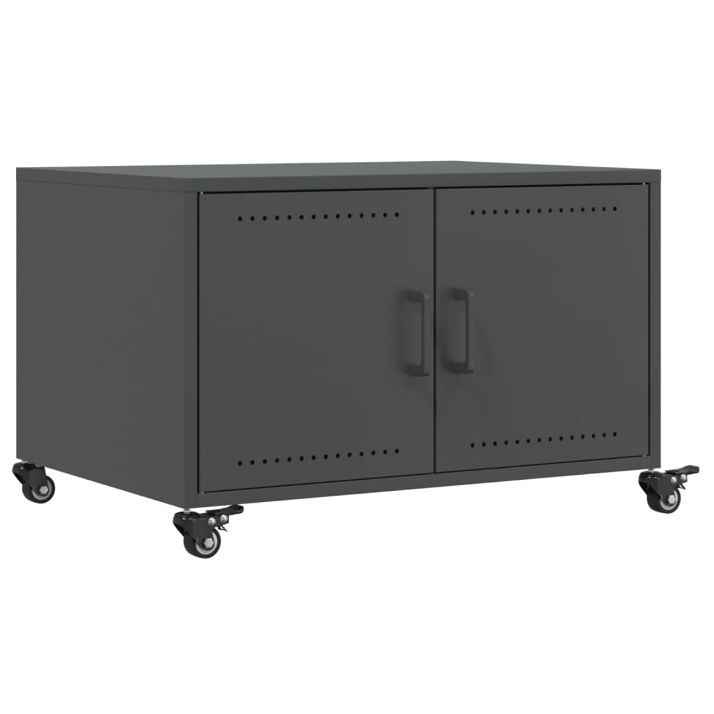 Tavolino da Salotto Antracite 68x50x43,5 cm in Acciaio | homemem39