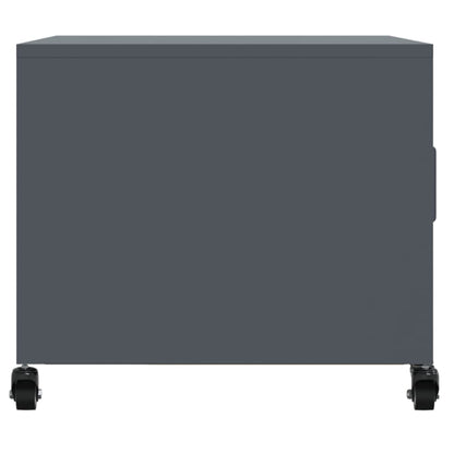 Tavolino da Salotto Antracite 68x50x43,5 cm in Acciaio | homemem39