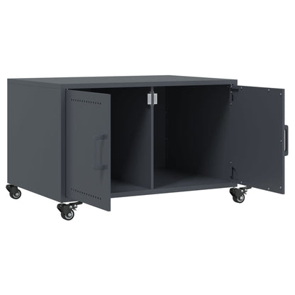 Tavolino da Salotto Antracite 68x50x43,5 cm in Acciaio | homemem39