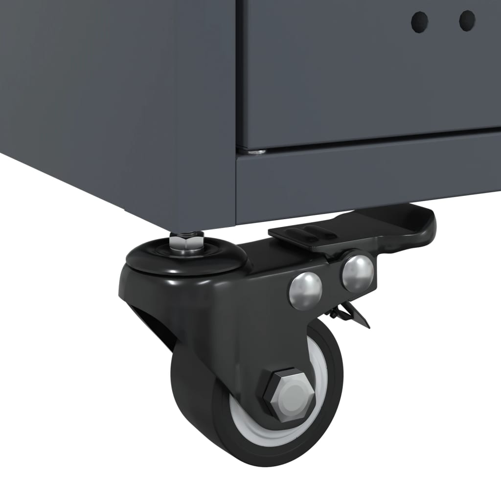 Tavolino da Salotto Antracite 68x50x43,5 cm in Acciaio | homemem39