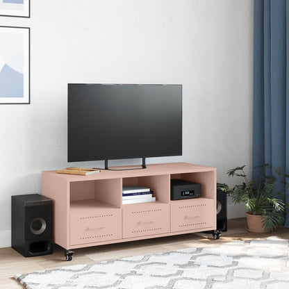 Mobile TV Rosa 100,5x39x43,5 cm in Acciaio - homemem39
