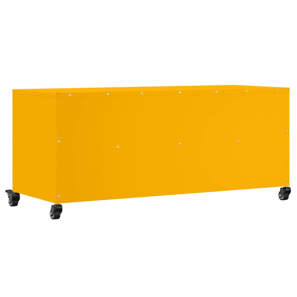 Mobile TV Giallo Senape 100,5x39x43,5 cm in Acciaio - homemem39