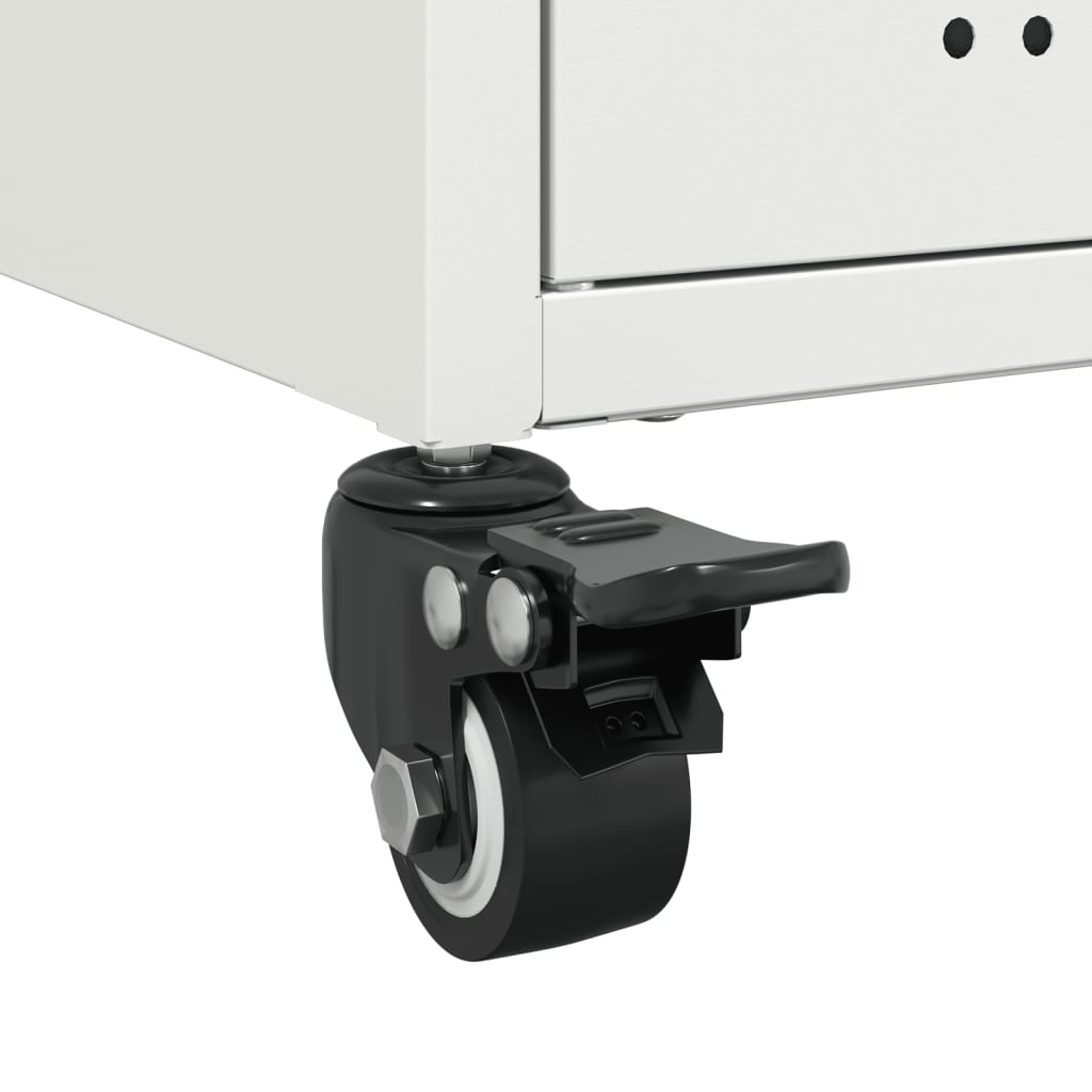 Mobile TV Bianco 100,5x39x43,5 cm in Acciaio - homemem39