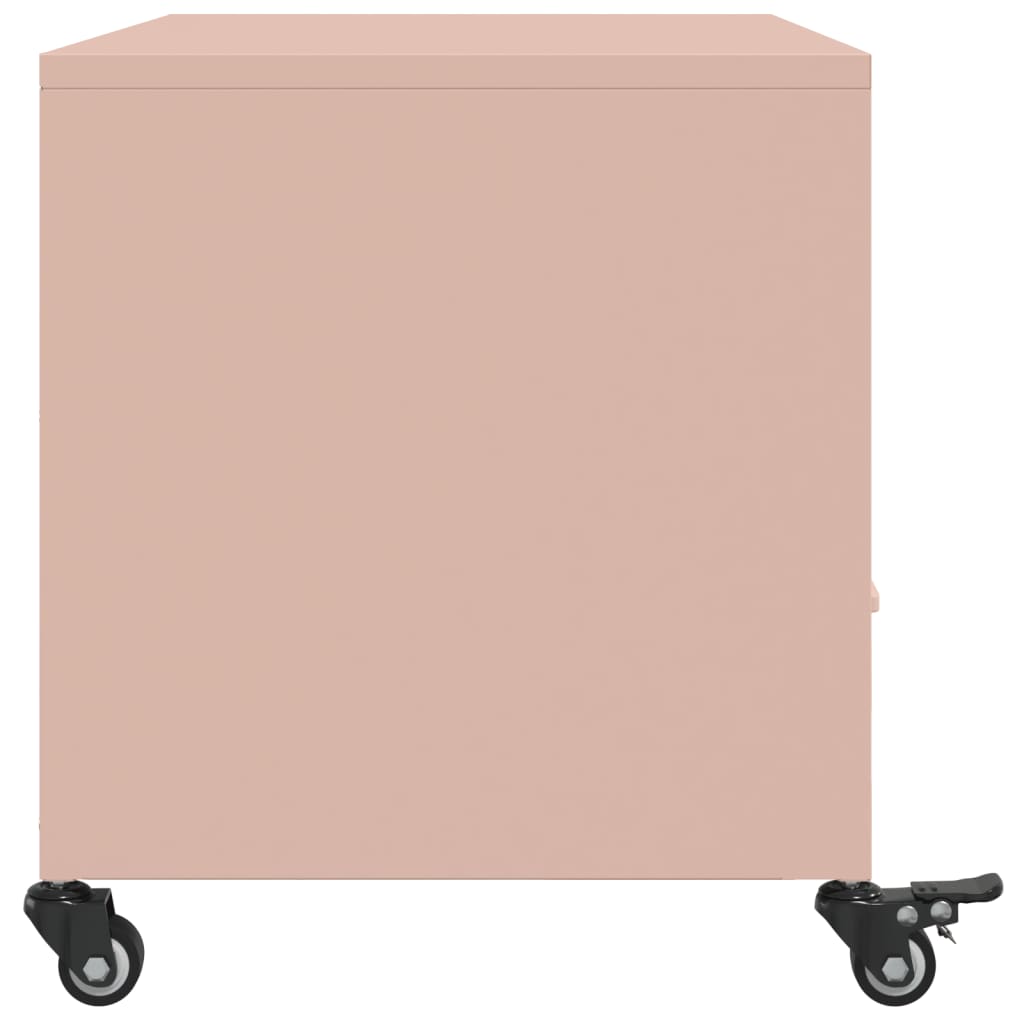 Mobile TV Rosa 68x39x43,5 cm in Acciaio - homemem39