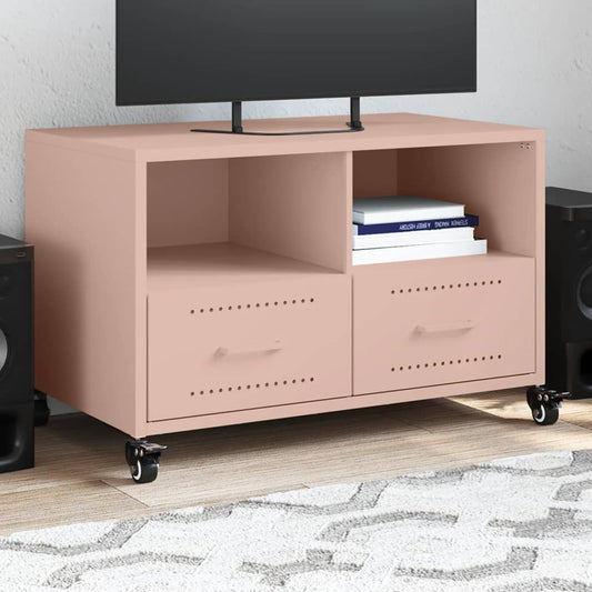 Mobile TV Rosa 68x39x43,5 cm in Acciaio - homemem39