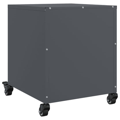 Comodino Antracite 36x39x43,5 cm in Acciaio - homemem39