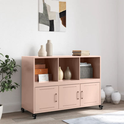 Credenza Rosa 100,5x39x72 cm in Acciaio - homemem39