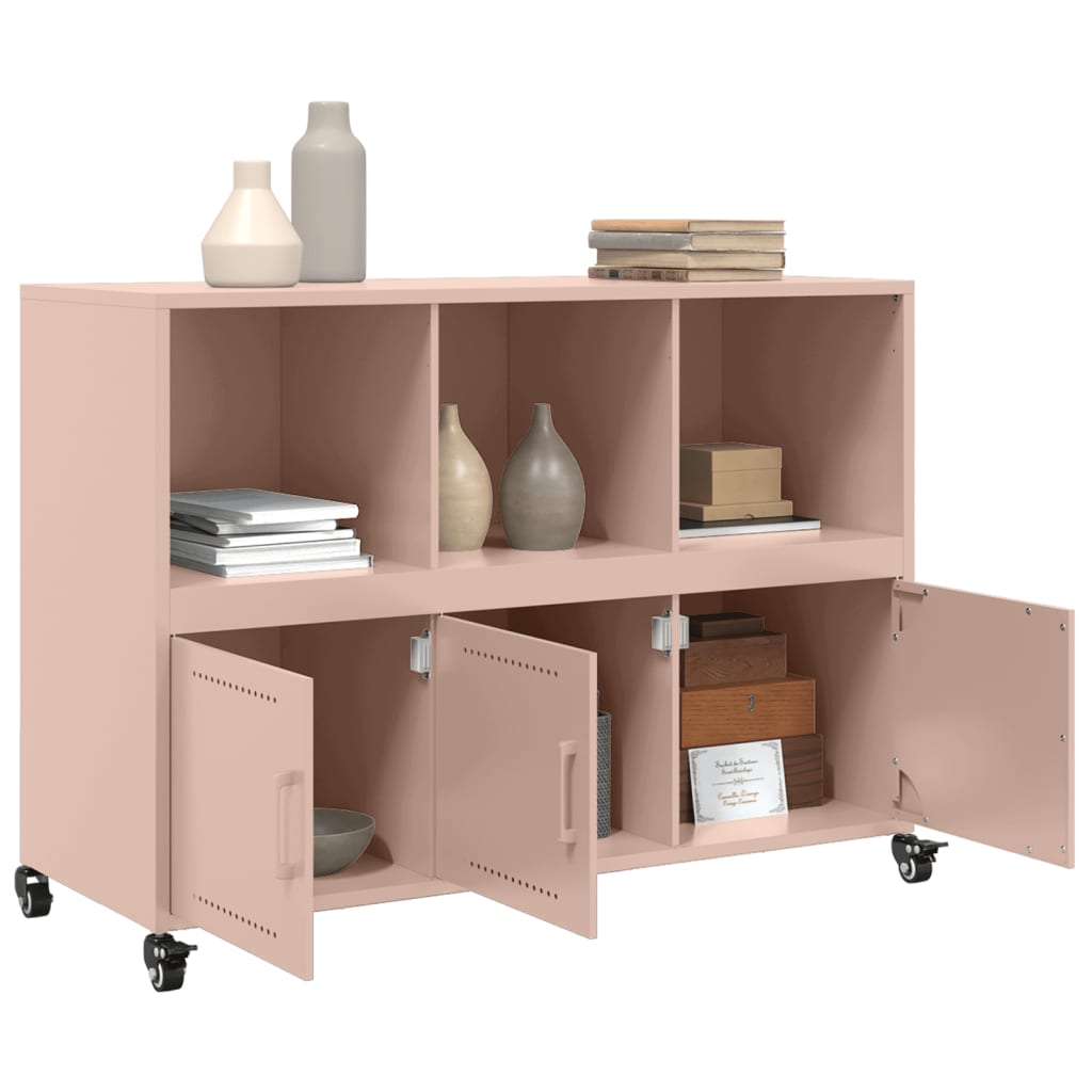 Credenza Rosa 100,5x39x72 cm in Acciaio - homemem39