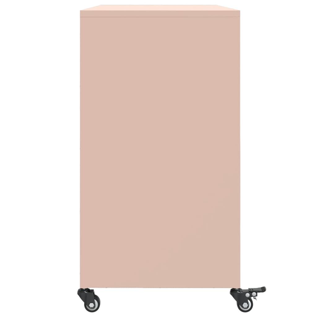 Credenza Rosa 100,5x39x72 cm in Acciaio - homemem39