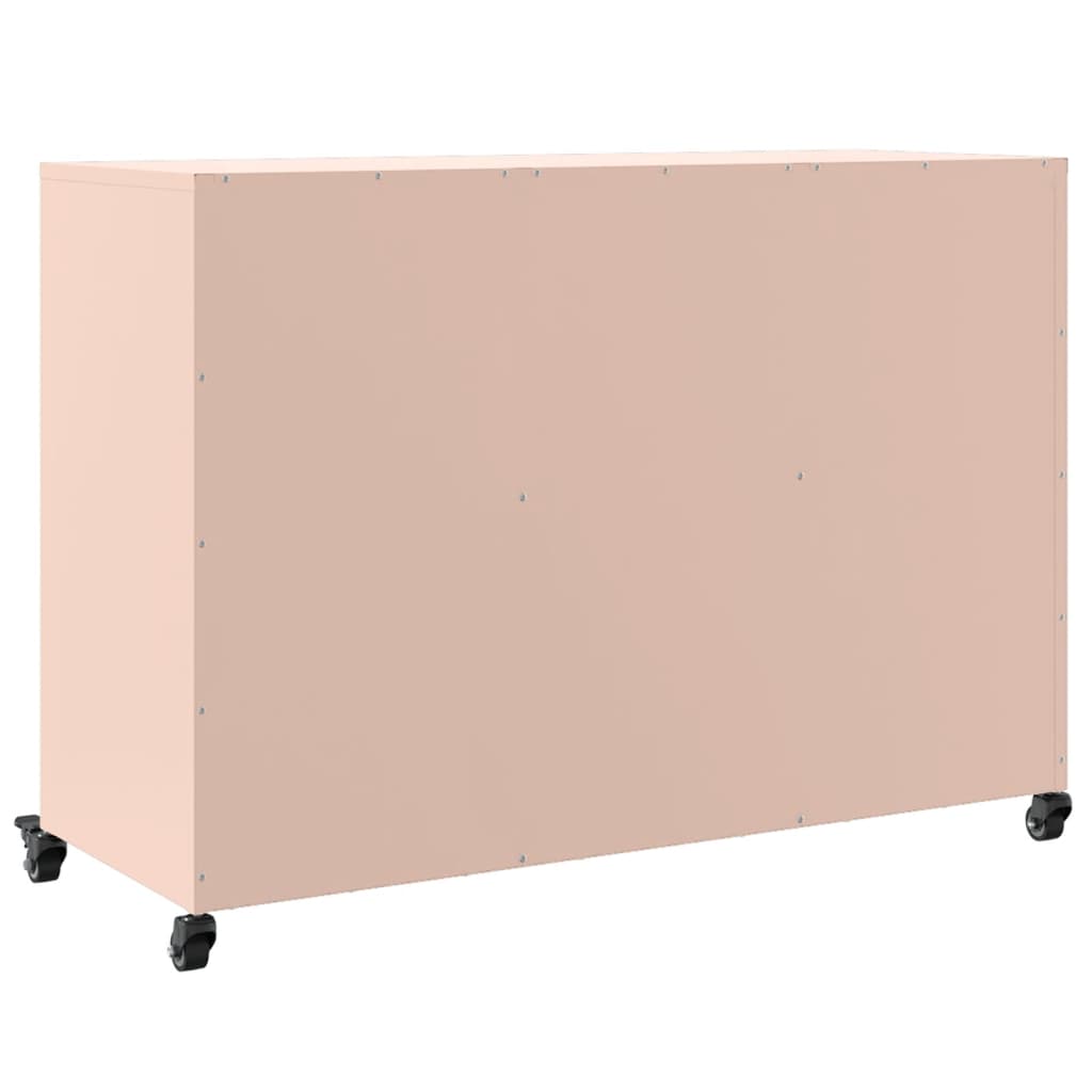 Credenza Rosa 100,5x39x72 cm in Acciaio - homemem39