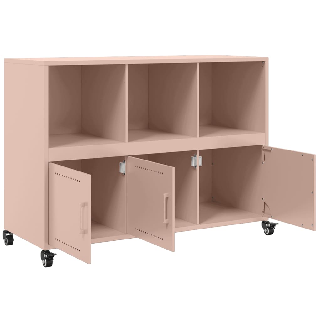 Credenza Rosa 100,5x39x72 cm in Acciaio - homemem39