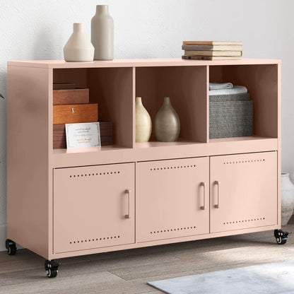 Credenza Rosa 100,5x39x72 cm in Acciaio - homemem39