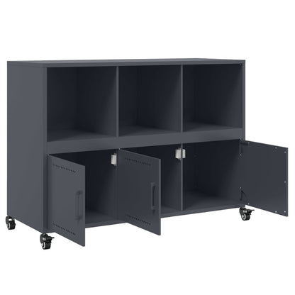 Credenza Antracite 100,5x39x72 cm in Acciaio - homemem39
