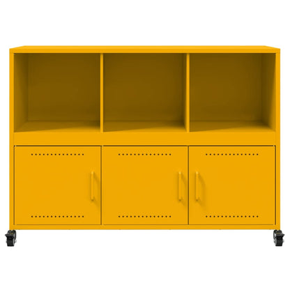 Credenza Giallo Senape 100,5x39x72 cm in Acciaio - homemem39