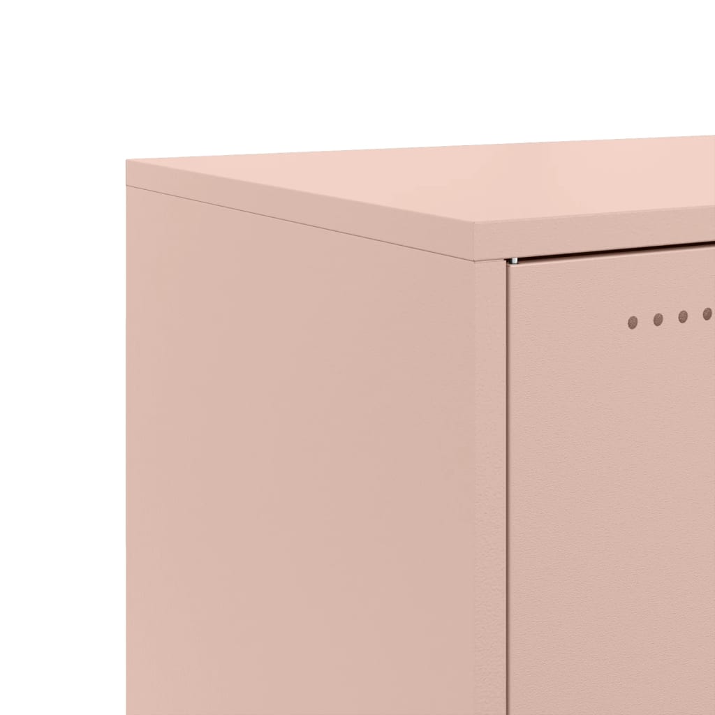 Credenza Rosa 100,5x39x72 cm in Acciaio Laminato a Freddo - homemem39