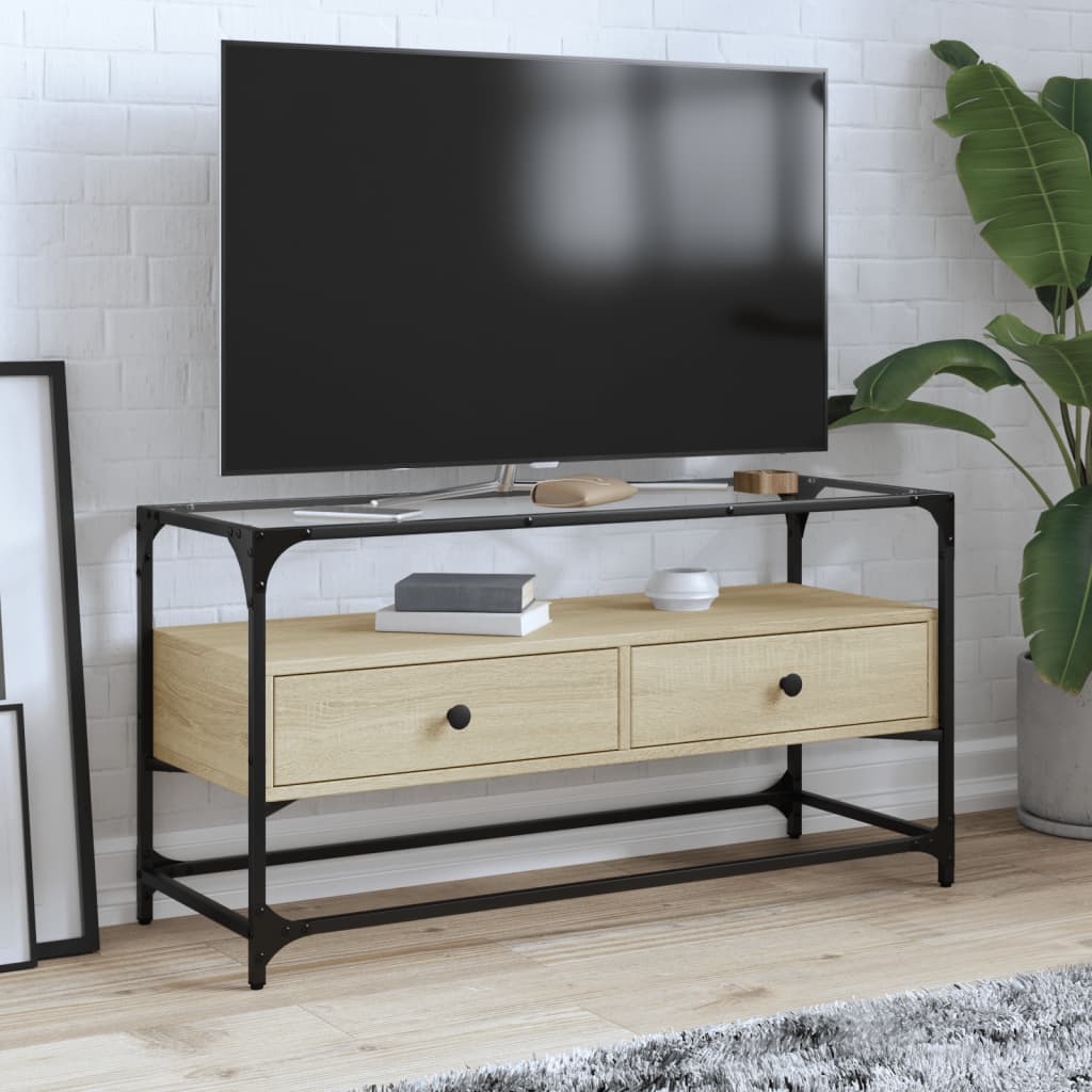 Mobile TV Piano Vetro legno multistrato