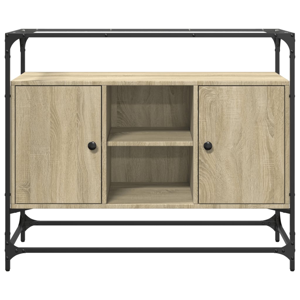 Credenza Piano Vetro 98x35x81 legno multistrato