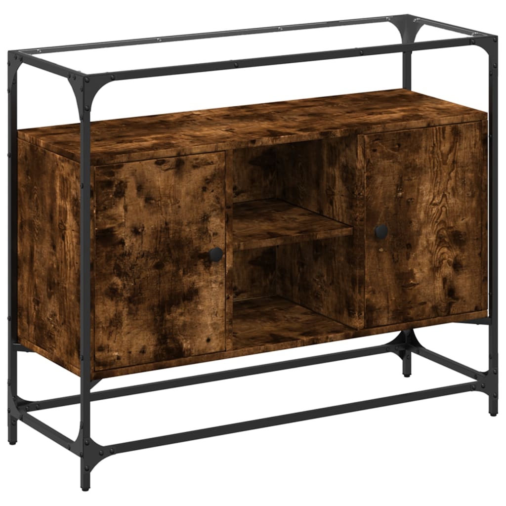 Credenza Piano Vetro 98x35x81 legno multistrato