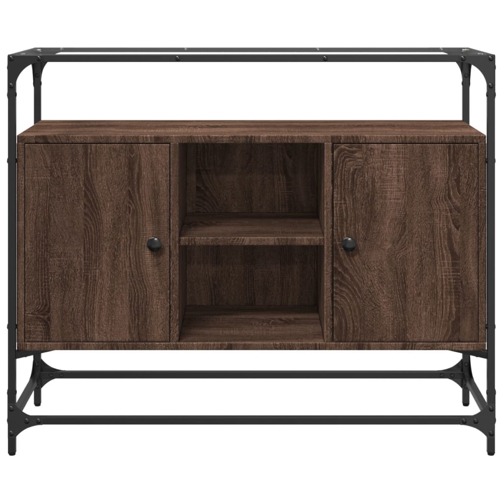 Credenza Piano Vetro 98x35x81 legno multistrato