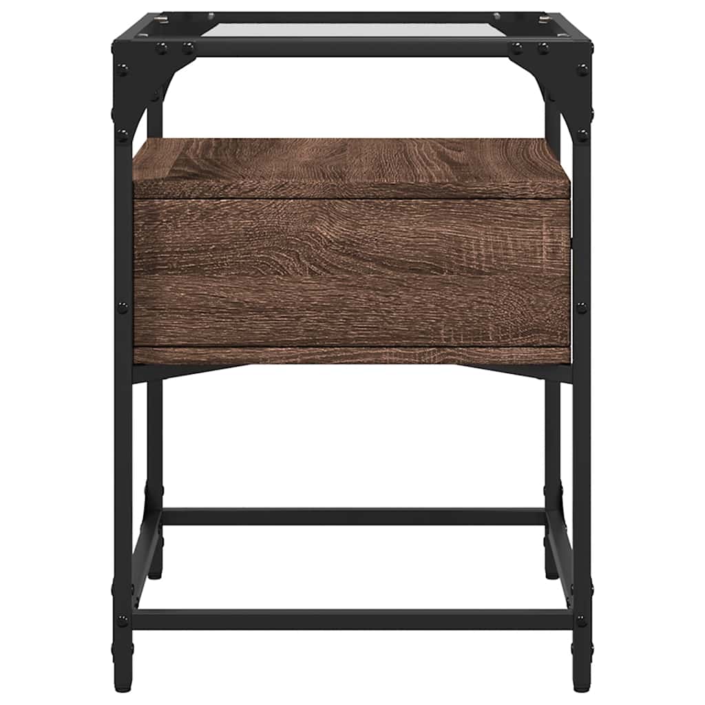 Comodino Rovere Marrone 40x40x55 cm in Legno Multistrato - homemem39