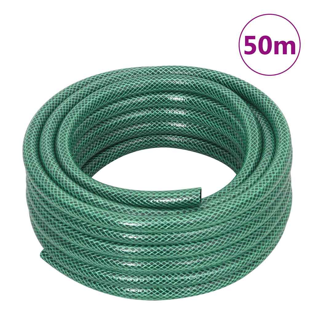 Avvolgitubo Autonomo Verde con Set Raccordi Tubo 0,5" 50 m PVC