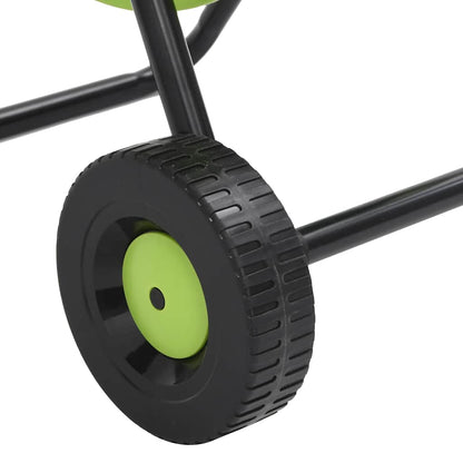 Carrello Avvolgitubo Verde con Set Raccordi Tubo 0,5" 50 m PVC