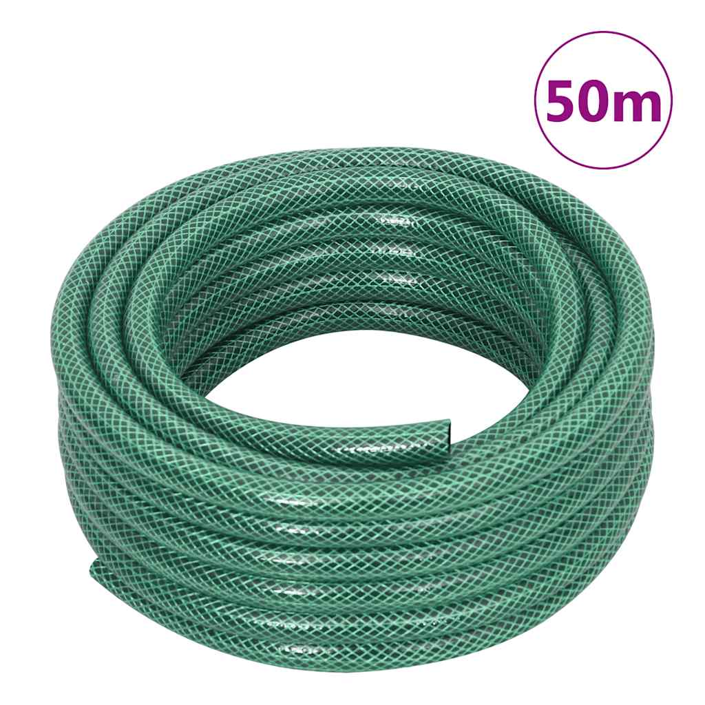 Carrello Avvolgitubo Verde con Set Raccordi Tubo 0,5" 50 m PVC