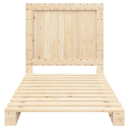 Giroletto con Testiera 100x200 cm Legno Massello di Pino | homemem39