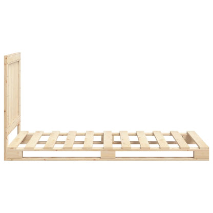 Giroletto con Testiera 100x200 cm Legno Massello di Pino | homemem39