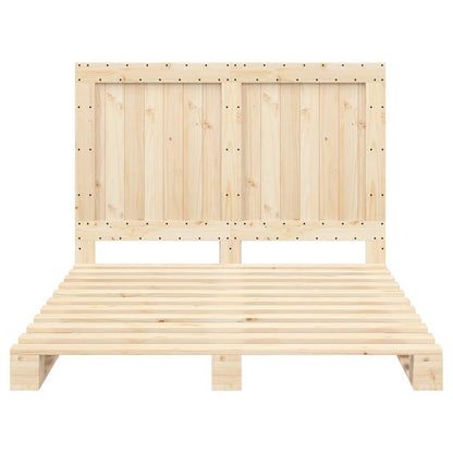 Giroletto con Testiera 140x200 cm in Legno Massello di Pino | homemem39