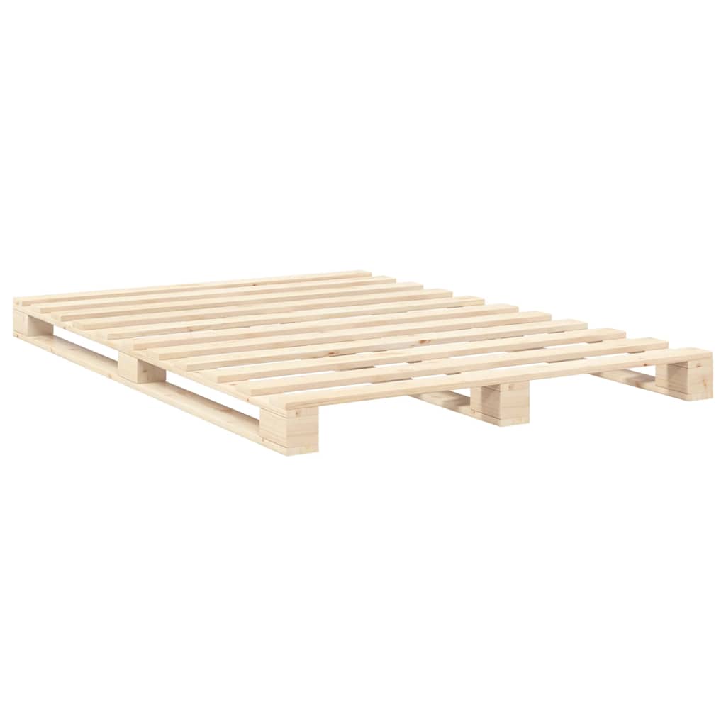 Giroletto con Testiera 140x200 cm in Legno Massello di Pino | homemem39