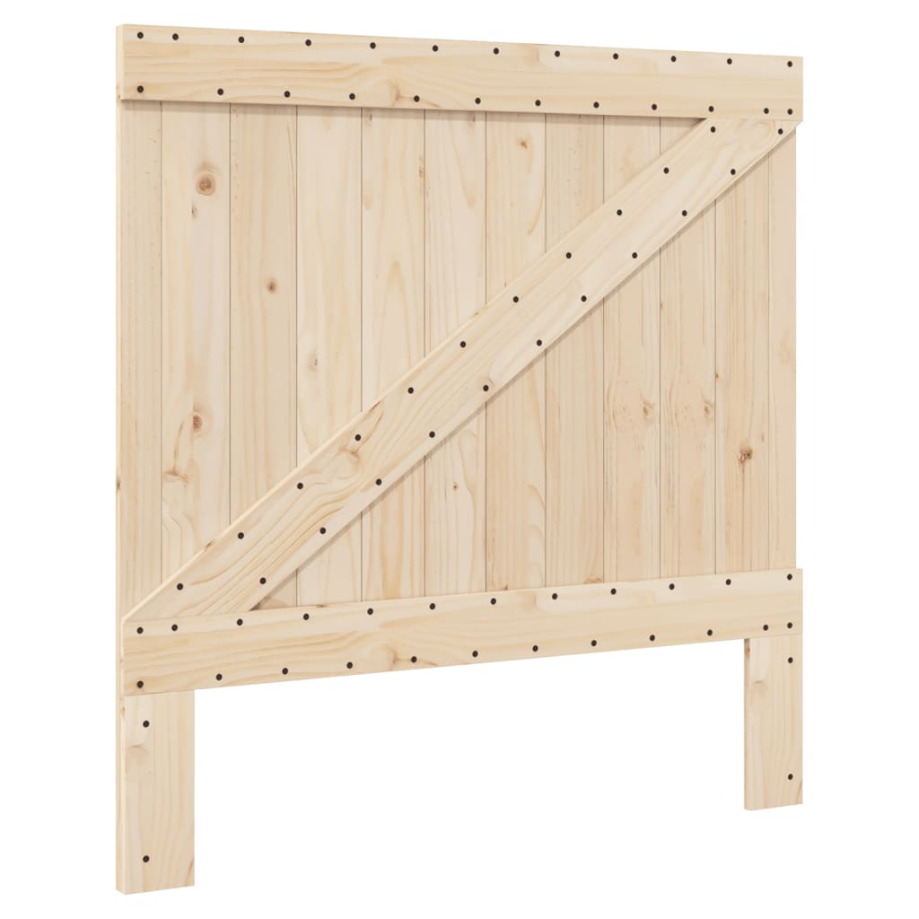 Giroletto con Testiera 100x200 cm Legno Massello di Pino | homemem39