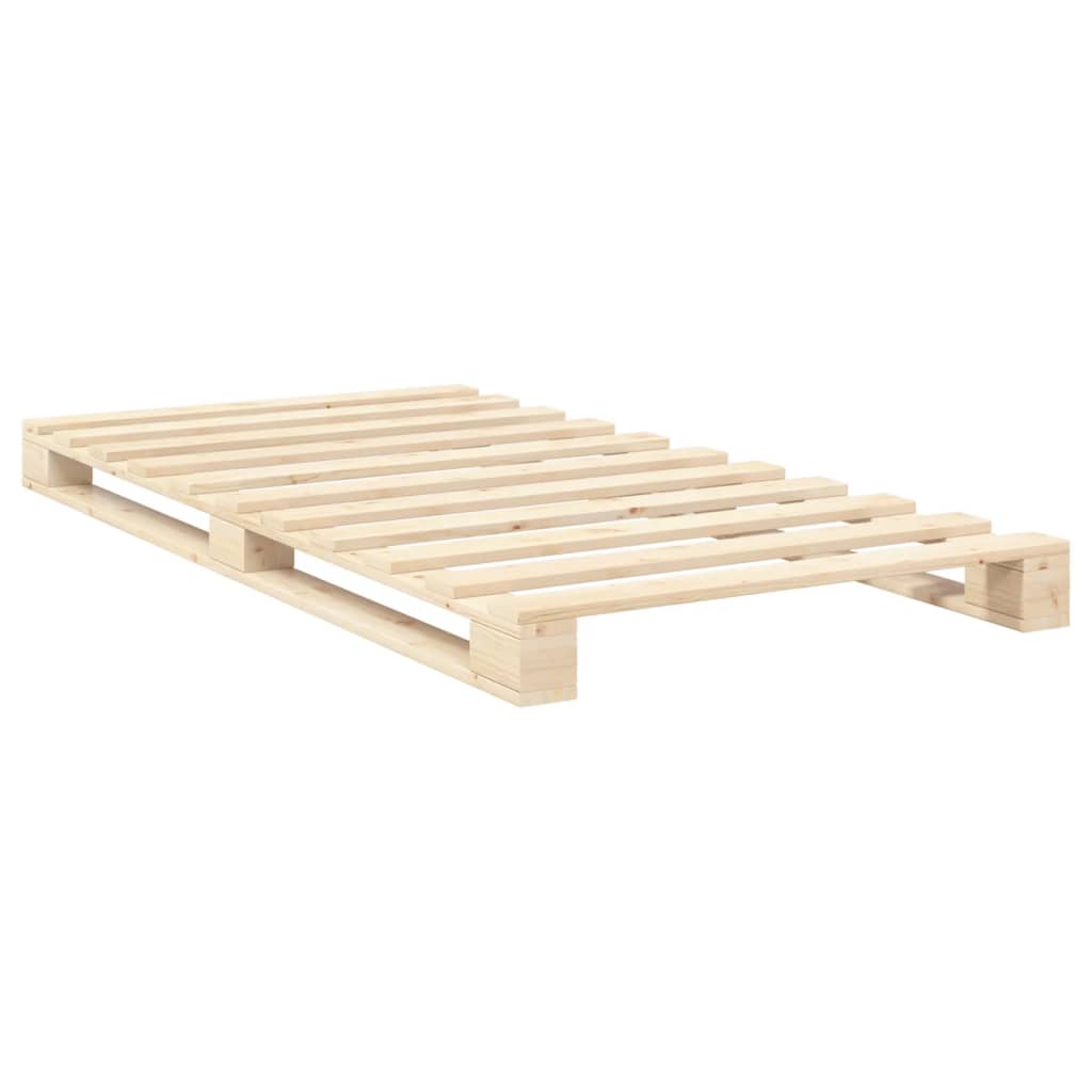 Giroletto con Testiera 100x200 cm Legno Massello di Pino | homemem39
