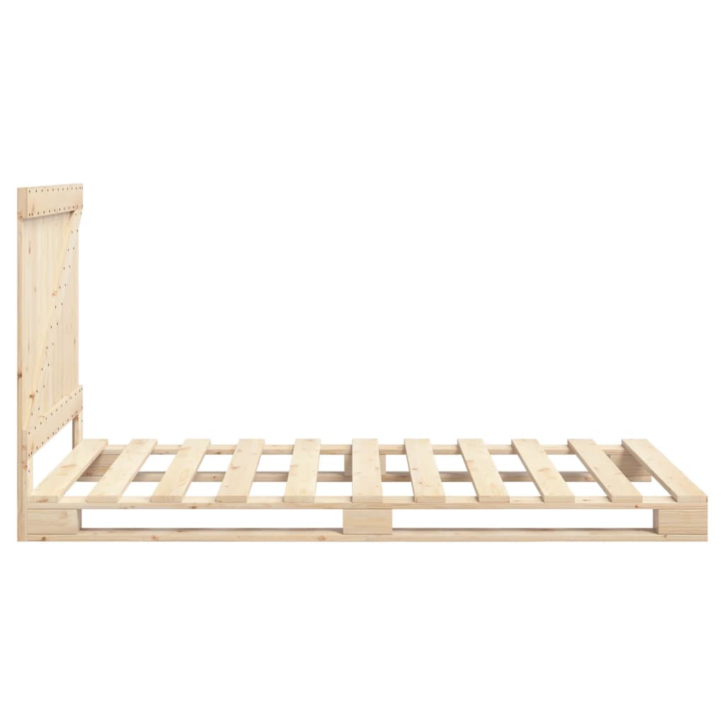 Giroletto con Testiera 100x200 cm Legno Massello di Pino | homemem39