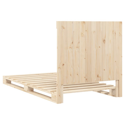 Giroletto con Testiera 100x200 cm Legno Massello di Pino | homemem39
