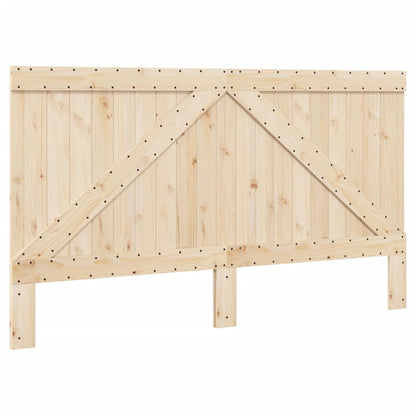 Giroletto con Testiera 200x200 cm in Legno Massello di Pino - homemem39