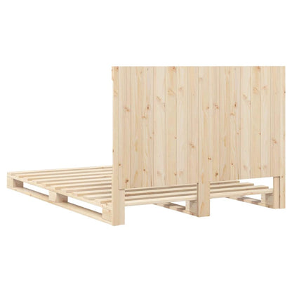 Giroletto con Testiera 140x200 cm in Legno Massello di Pino | homemem39