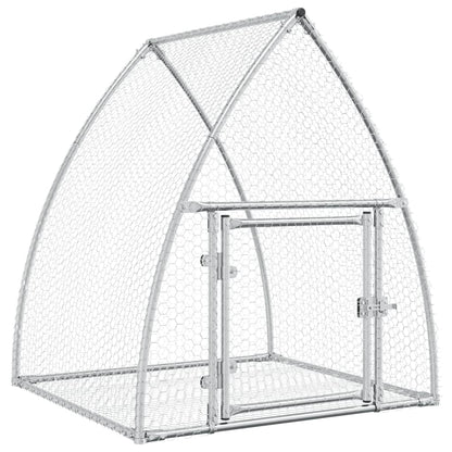 Conigliera Argento 105x100x120 cm in Acciaio Zincato | homemem39