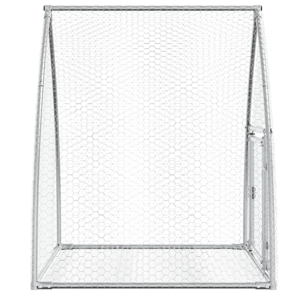 Conigliera Argento 105x100x120 cm in Acciaio Zincato | homemem39