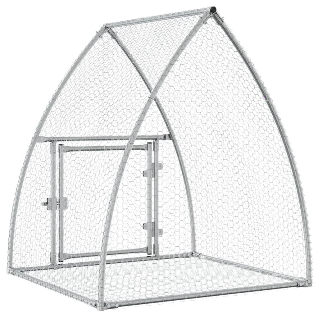 Conigliera Argento 105x100x120 cm in Acciaio Zincato | homemem39