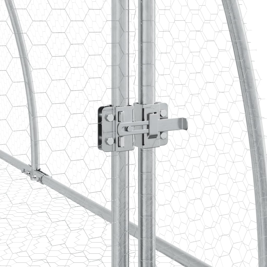 Conigliera Argento 105x100x120 cm in Acciaio Zincato | homemem39