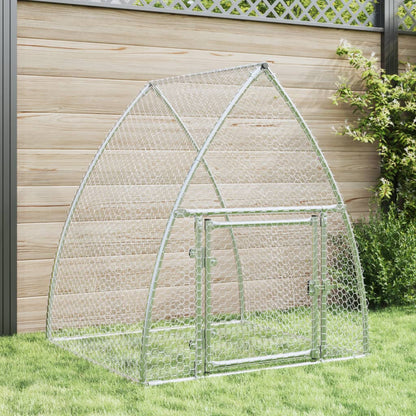 Conigliera Argento 105x100x120 cm in Acciaio Zincato | homemem39