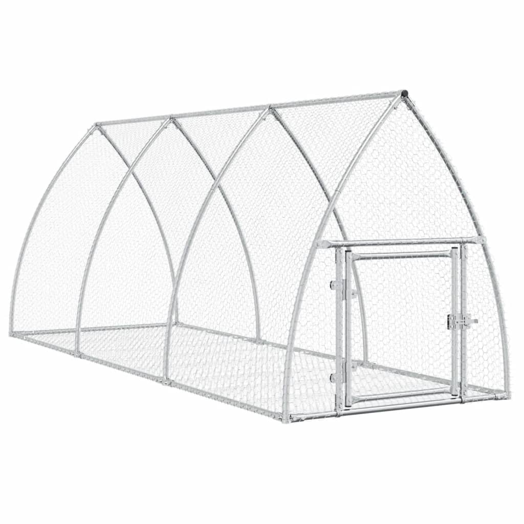Conigliera Argento 105x300x120 cm in Acciaio Zincato | homemem39