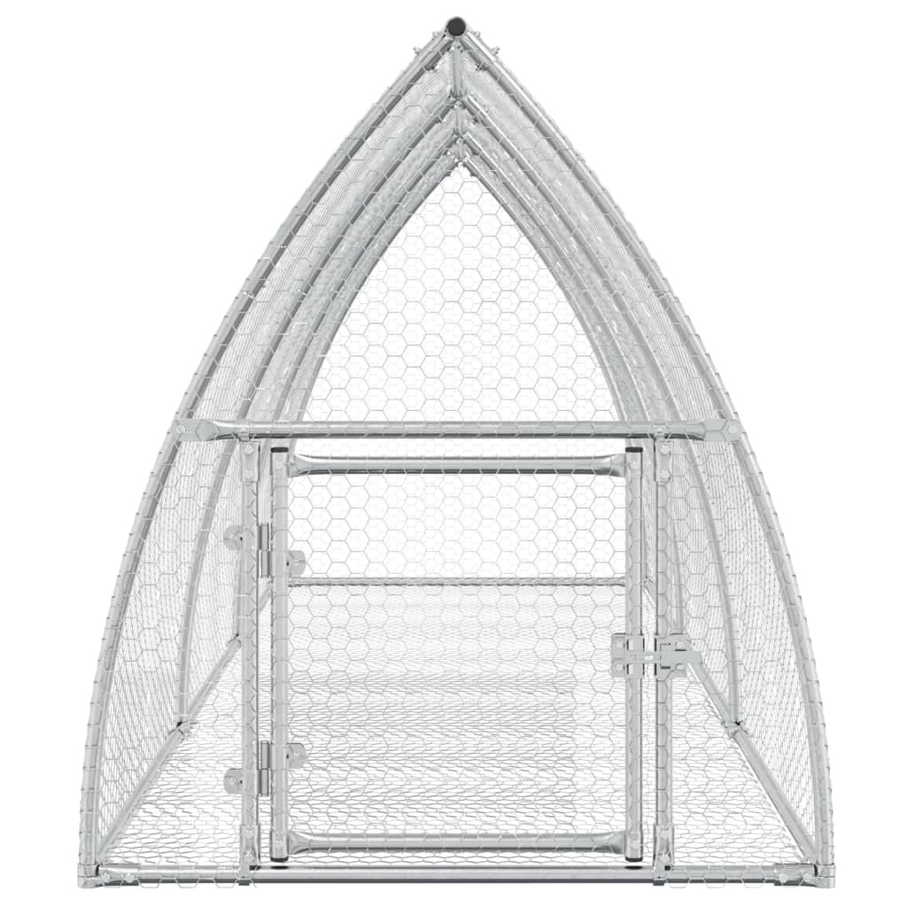 Conigliera Argento 105x300x120 cm in Acciaio Zincato | homemem39