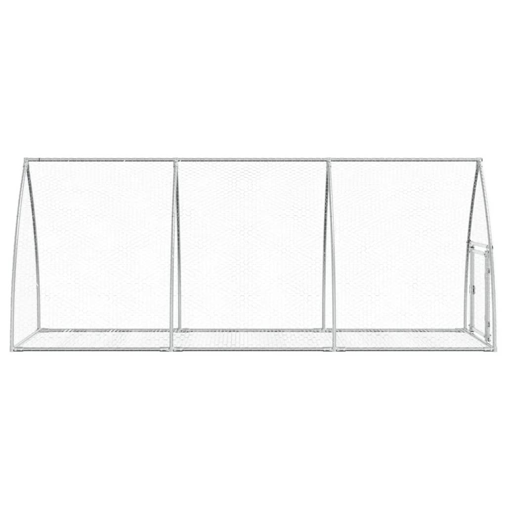Conigliera Argento 105x300x120 cm in Acciaio Zincato | homemem39
