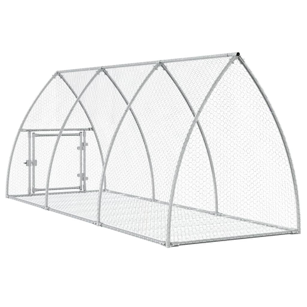 Conigliera Argento 105x300x120 cm in Acciaio Zincato | homemem39