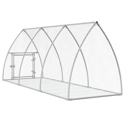 Conigliera Argento 105x300x120 cm in Acciaio Zincato | homemem39